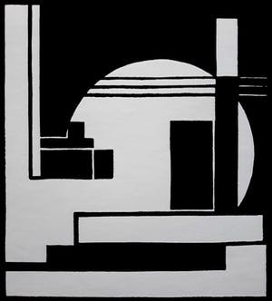 Cesar Domela - Constructivistische compositie, zeefdruk kopen? Bied vanaf 115!