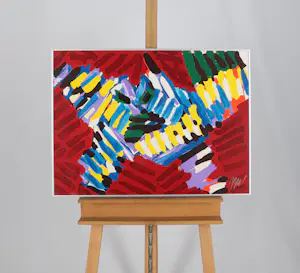 Karel Appel - Landschap/Gezicht kopen? Bied vanaf 750!
