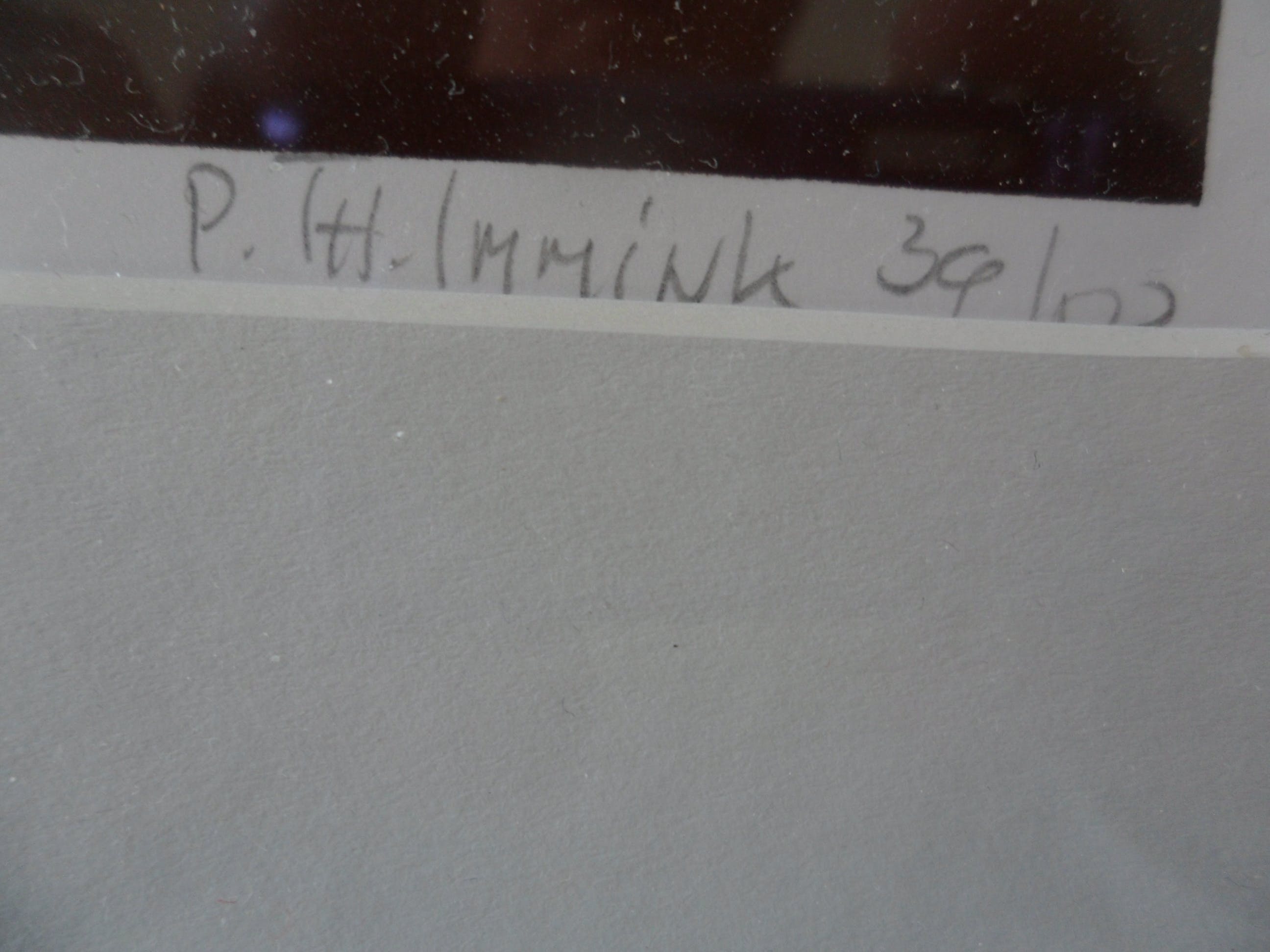 Bob Immink - Zeefdruk, Titel "Varkensland bij watergang kopen? Bied vanaf 40!