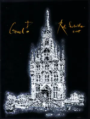 Rob Scholte - Zeefdruk op fluweelpapier, Goud! kopen? Bied vanaf 100!