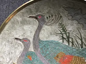 Niet of onleesbaar gesigneerd - Geëmailleerde schaal kopen? Bied vanaf 1!