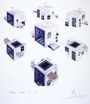 Rob Scholte - Zeefdruk, Omgekeerde wereld verkocht voor € 1!