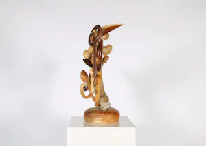 Marcel Warmenhoven - Houten sculptuur / assemblage, Het narrenschip kopen? Bied vanaf 150!
