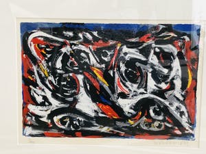 Theo Wolvecamp - Liggende compositie met ogen kopen? Bied vanaf 210!