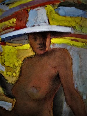 Niet of onleesbaar gesigneerd - Leuk jaren 50 Pastel "CopacaBana Brasil" gesigneerd kopen? Bied vanaf 10!