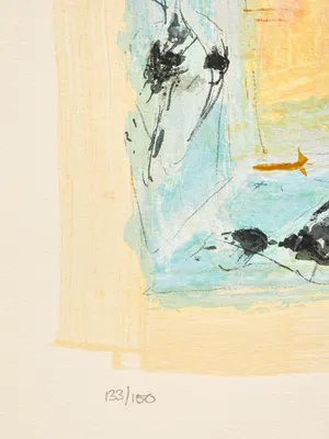 Richard Smeets - Abstract in blauw kopen? Bied vanaf 1!