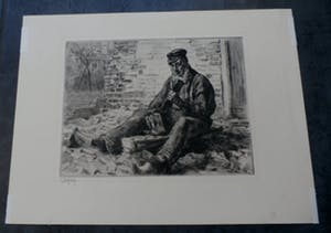 Waalko Jans Dingemans (sr.) - ets: steenhouwer kopen? Bied vanaf 45!