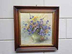 Gerhard Nesvadba - Stilleven met een Vaas met Klokjesbloemen kopen? Bied vanaf 95!