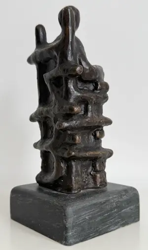 Brons (Onbekend) - bronzen sculptuur | 'Zittende man' kopen? Bied vanaf 20!