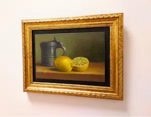 Hans Habraken - Stilleven met tinnen beker en citroenen kopen? Bied vanaf 140!