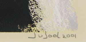 Jose van Gool - Zeefdruk, Dame met hoed kopen? Bied vanaf 1!