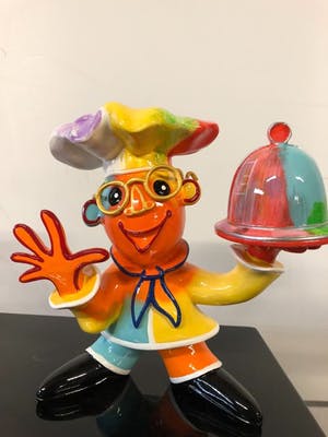 Ad Verstijnen - Kokkie met dienblad - Master Chef - Oplage 200 kopen? Bied vanaf 1!