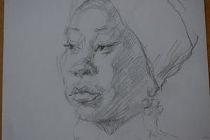 Joop Liesker - Portret van een jonge dame Janet. kopen? Bied vanaf 35!