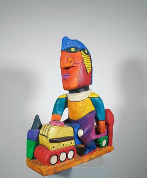 Clemens Briels - Groot sculptuur, The mower of Croix de Chenevaux kopen? Bied vanaf 800!