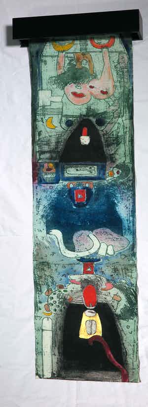 Michel van Overbeeke - Draperie, Mistvel verkocht voor € 250!