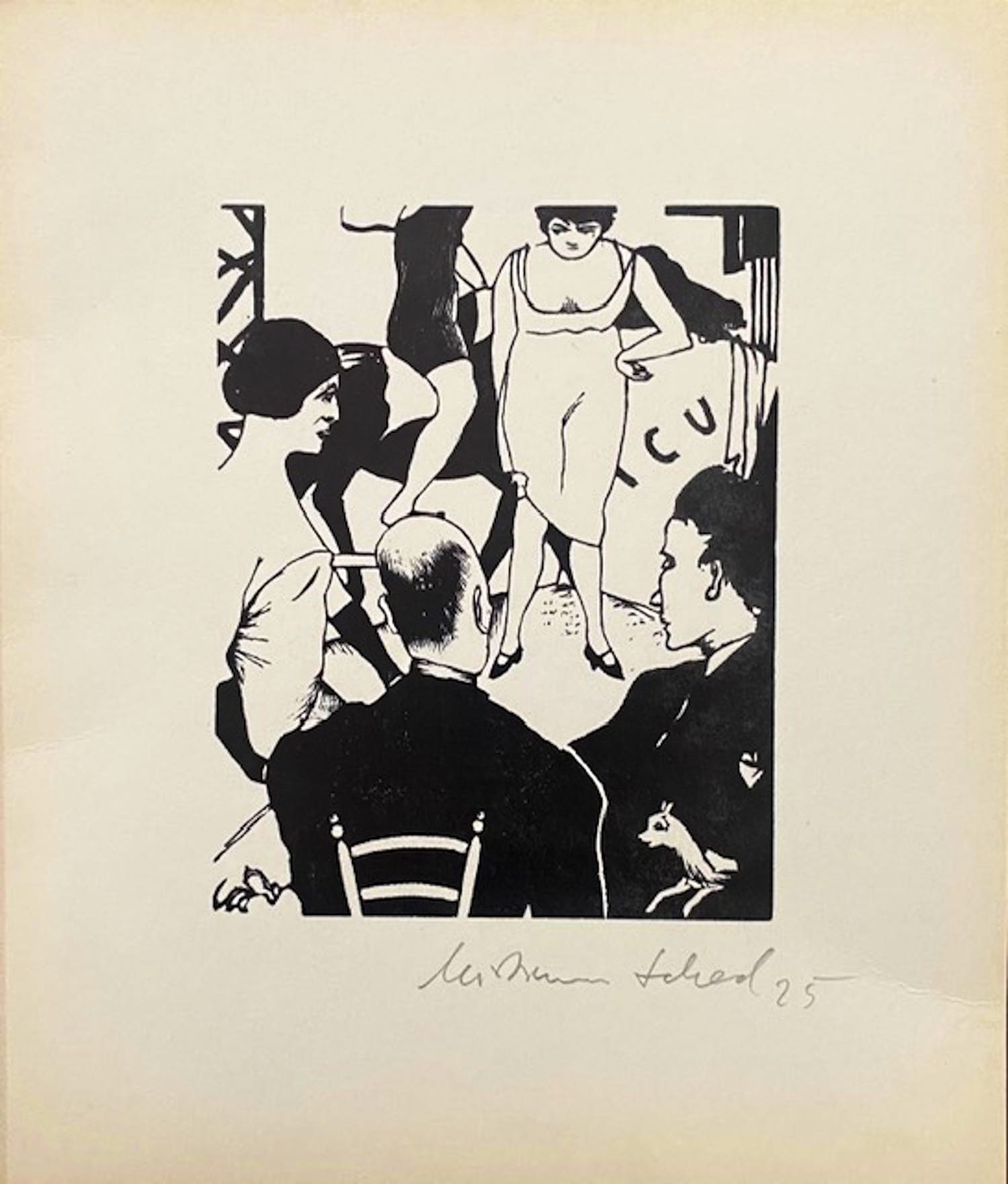 Christian Schad - Variétéprobe verkocht voor € 200!