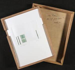 Adri Frigge - Houten kistje met 9 kleurenetsen, Een doosje voor Arne kopen? Bied vanaf 100!