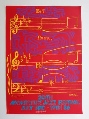 Keith Haring - Montreux Jazz Festival kopen? Bied vanaf 600!