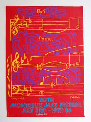 Keith Haring - Montreux Jazz Festival verkocht voor € 600!