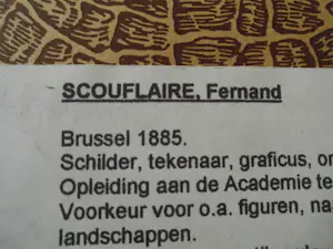 Fernand Scouflaire - Potloodtekening - Zittende jongen kopen? Bied vanaf 95!