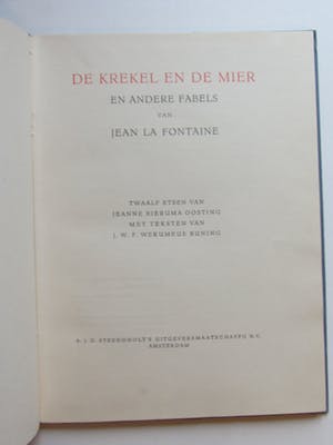 Jeanne Bieruma Oosting - 12 etsen fabels kopen? Bied vanaf 20!