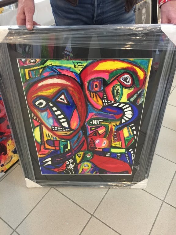 William Remory - William Remory - Onbegrepen - Originele ingelijst schilderij op papier kopen? Bied vanaf 250!