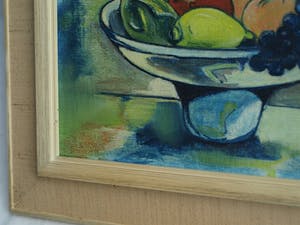 R. Kleijn - Olieverf op doek, Bloemstilleven – gesigneerd en ingelijst – ca 1960? kopen? Bied vanaf 1!