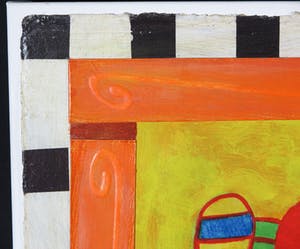 Clemens Briels - Gemengde techniek op papier (bevestigd op doek), La emperatriz de la mar (Groot) kopen? Bied vanaf 250!