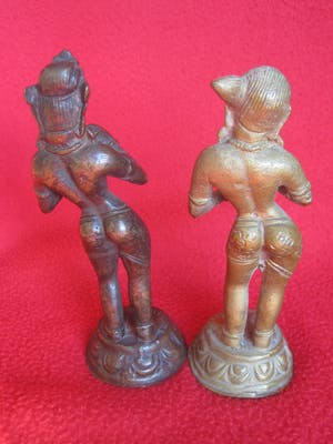 Brons (Onbekend) - Lakshmi en Radha. kopen? Bied vanaf 45!