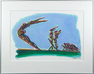 Erwin de Vries - Litho, Zonder Titel - Ingelijst kopen? Bied vanaf 100!