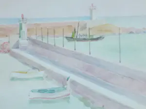 Jos van den Berg - De haven van Altea - Aquarellen kopen? Bied vanaf 48!