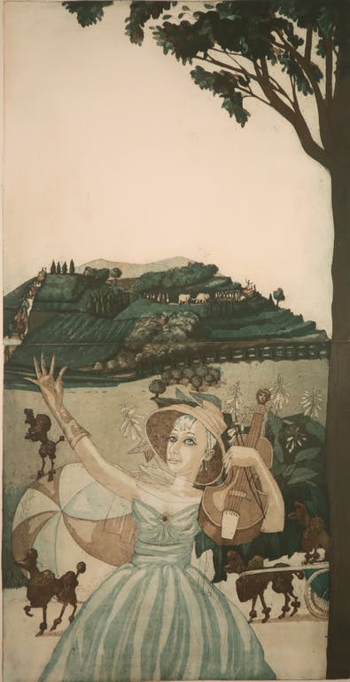 Cees Landsaat - Cees Landsaat: Ets en aquatint, De parade II kopen? Bied vanaf 1!