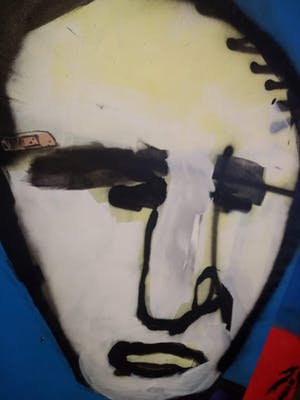 Herman Brood - schilderij, Free Record Fame, 190 x 190 cm + HB-M Certificaat, TOPWERK kopen? Bied vanaf 4500!