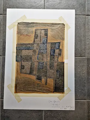 Ger Gerrits - Bijzondere handgekleurde Houtsnede "Ridder" - uniek exemplaar - gesigneerd kopen? Bied vanaf 48!