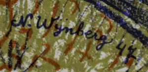 Nicolaas Wijnberg - Kleurenlitho: Badende mythische figuren - 1947 kopen? Bied vanaf 50!