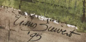 Ciano Siewert - Aquarel, Stadsgezicht - Ingelijst kopen? Bied vanaf 1!