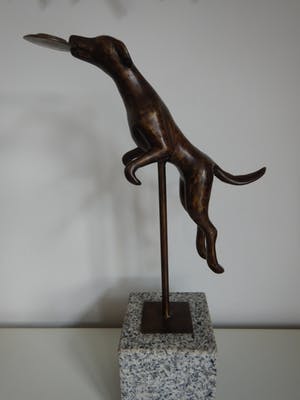 Brons (Onbekend) - Springende hond kopen? Bied vanaf 45!