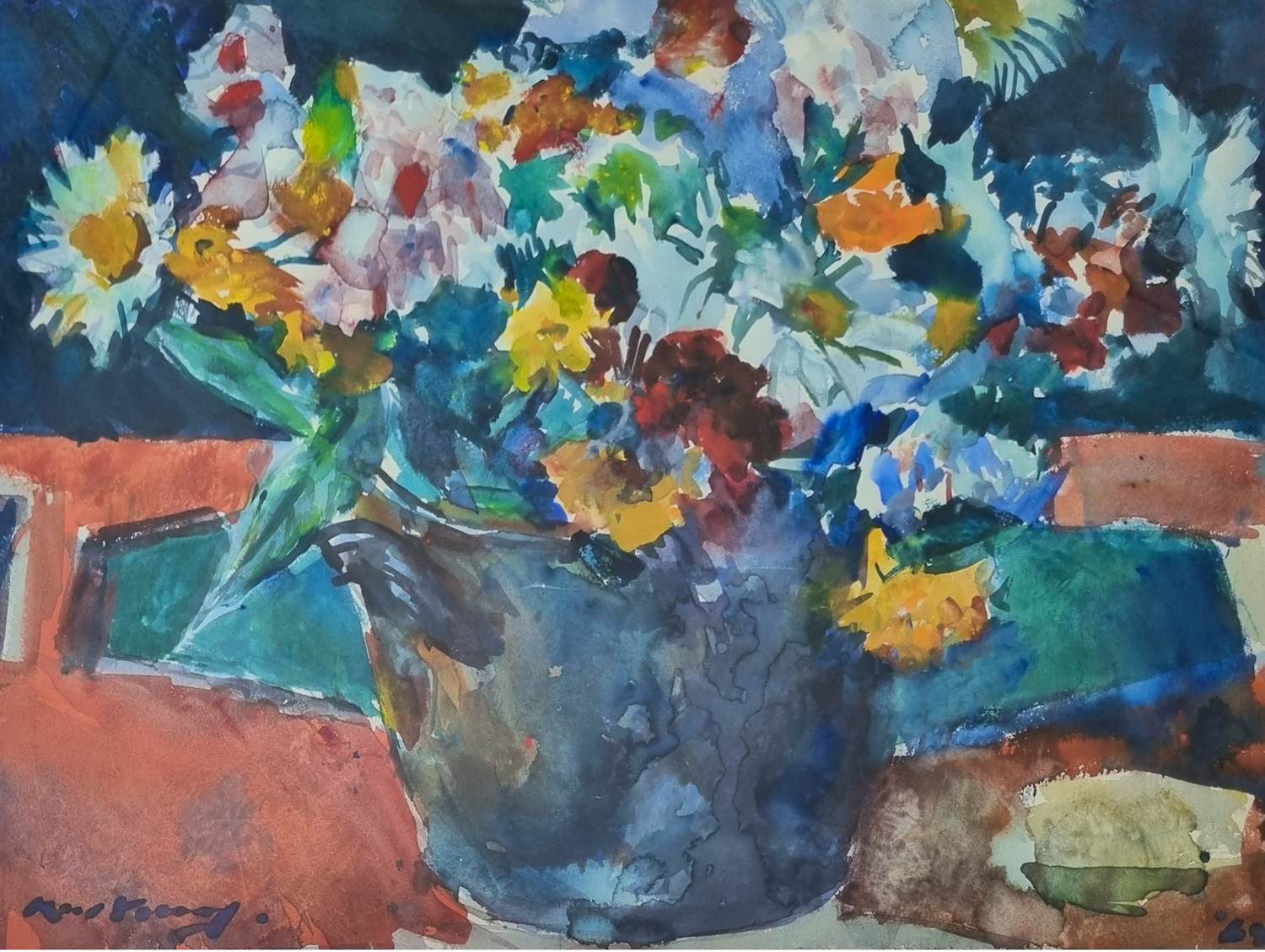 Kees Verwey - Bloemstilleven kopen? Bied vanaf 1250!