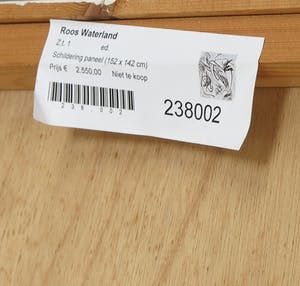 Roos Waterland - Acryl op paneel, Zonder titel - Ingelijst (Zeer groot) kopen? Bied vanaf 1!