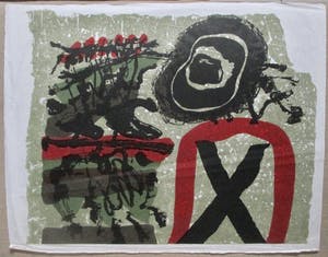 Jef Diederen - Grote Houtsnede kopen? Bied vanaf 50!