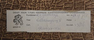 Rombout Groenendijk - Lettervormgeving V - 1975 - fijnschrijver op papier - BKR Groningen kopen? Bied vanaf 20!
