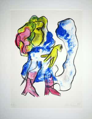 Jan Sierhuis - Litho, Flamenco verkocht voor € 1!