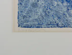 Wil Klaassen - Zeefdruk op papier, Z.T. Abstracte compositie - Ingelijst kopen? Bied vanaf 50!