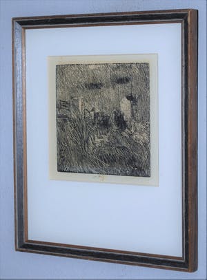 Werner Wittig - Houtsnede landschap kopen? Bied vanaf 30!