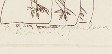 Josien Brenneker - Ets en kleurpotlood op papier - Afghan love - oplage 2/5 - BKR Eindhoven - 1977 kopen? Bied vanaf 1!