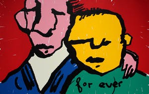 Herman Brood - grote zeefdruk: For ever (Friends) kopen? Bied vanaf 375!