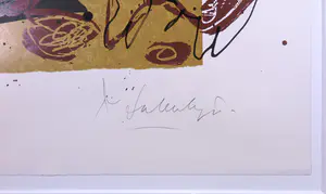 Kees Salentijn - Zeefdruk, Abstracte Compositie - Ingelijst kopen? Bied vanaf 50!