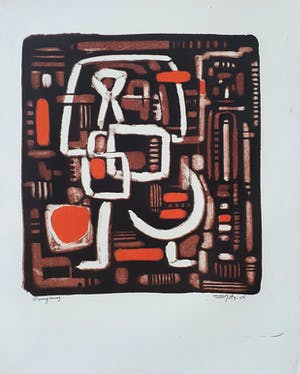 Wim Motz - litho - 1956 kopen? Bied vanaf 35!