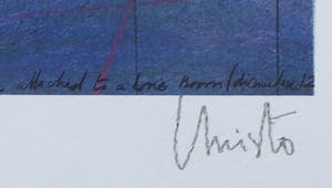 Christo - Handgesigneerde artcard Surrounded Islands + boek - Ingelijst kopen? Bied vanaf 1!