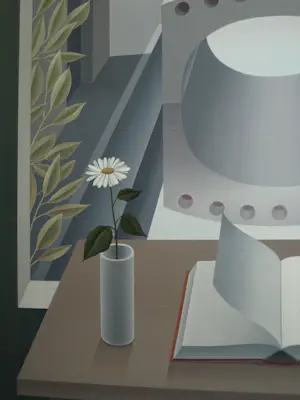 Henk Valstar - Olieverf op doek , Raampoort – ingelijst, 152 x 77 cm - 1991 kopen? Bied vanaf 750!